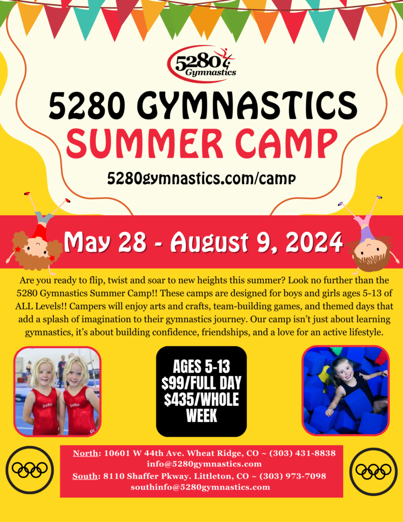 Gymnastics Summer camp in Wheat Ridge, CO and Littleton, CO